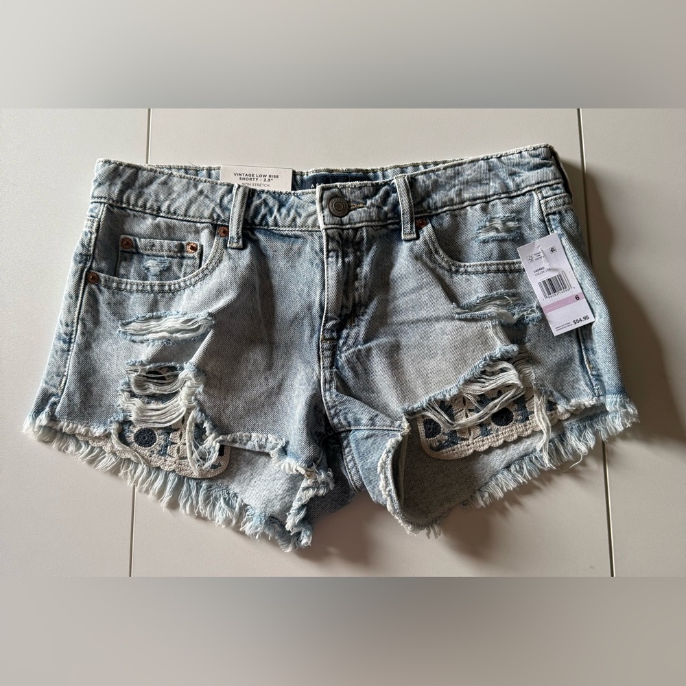 Aeropostale Vintage Low Rise Shorty - 2.5” Non Stretch